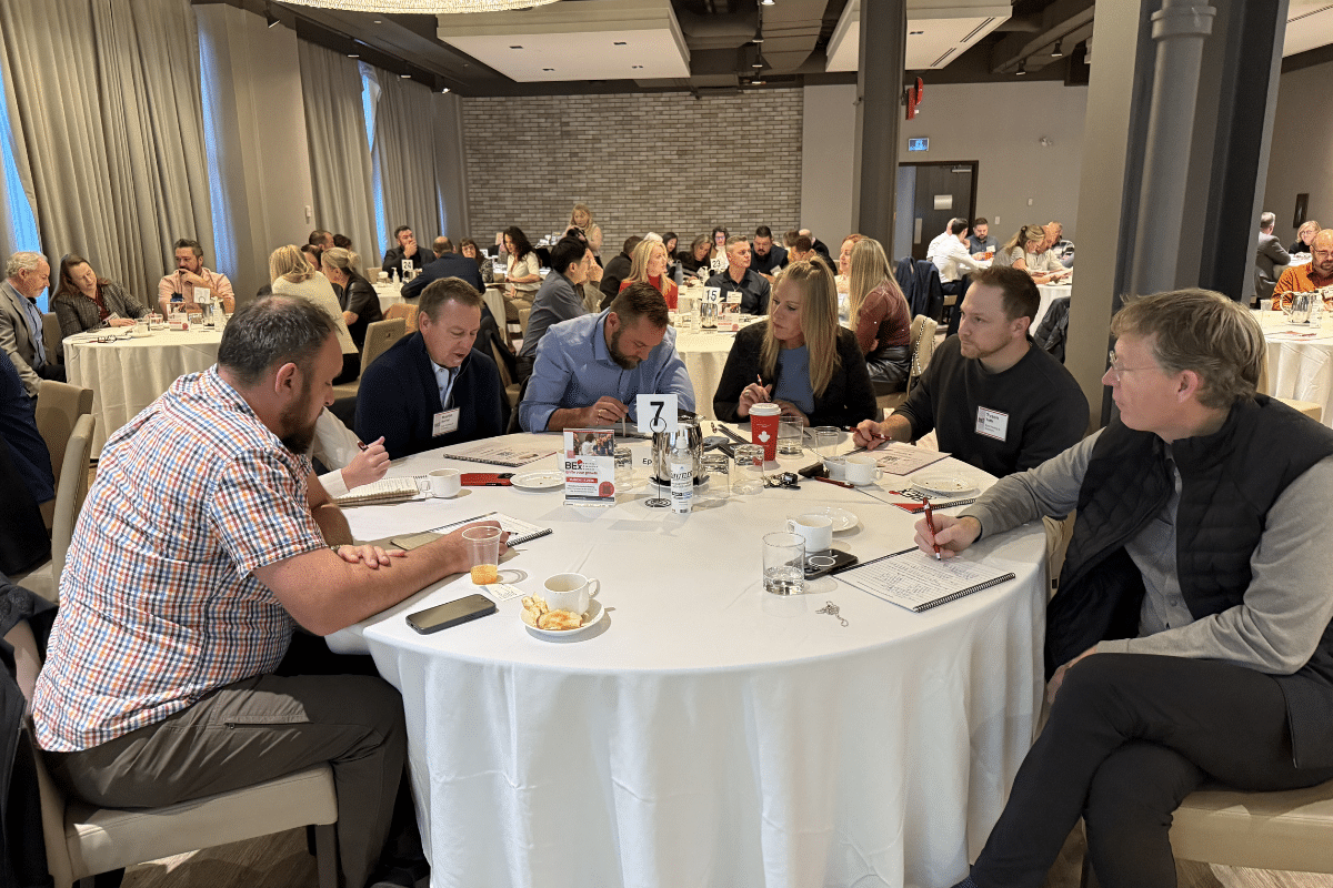 Leadership team focused and engaged together at Connex